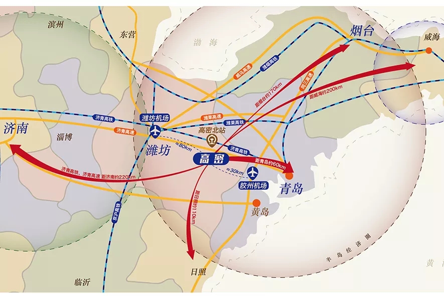 綠天使高密產業(yè)園區(qū)位圖